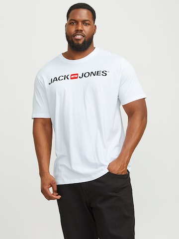 T-Shirt Jack & Jones Plus en blanc : devant