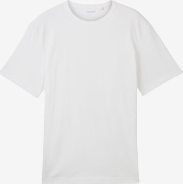 T-Shirt TOM TAILOR en blanc : devant