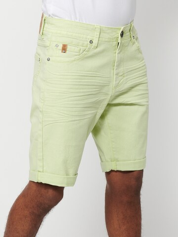 Regular Pantalon chino KOROSHI en vert