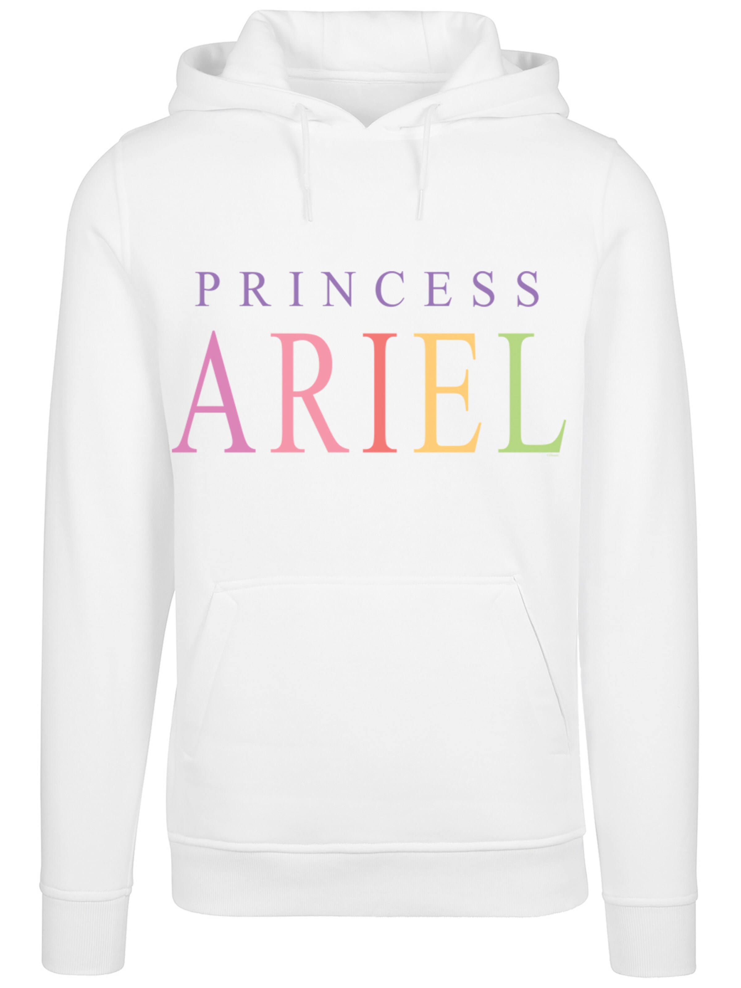 F4NT4STIC Sweatshirt 'Disney The Little Mermaid Ariel' in White: front
