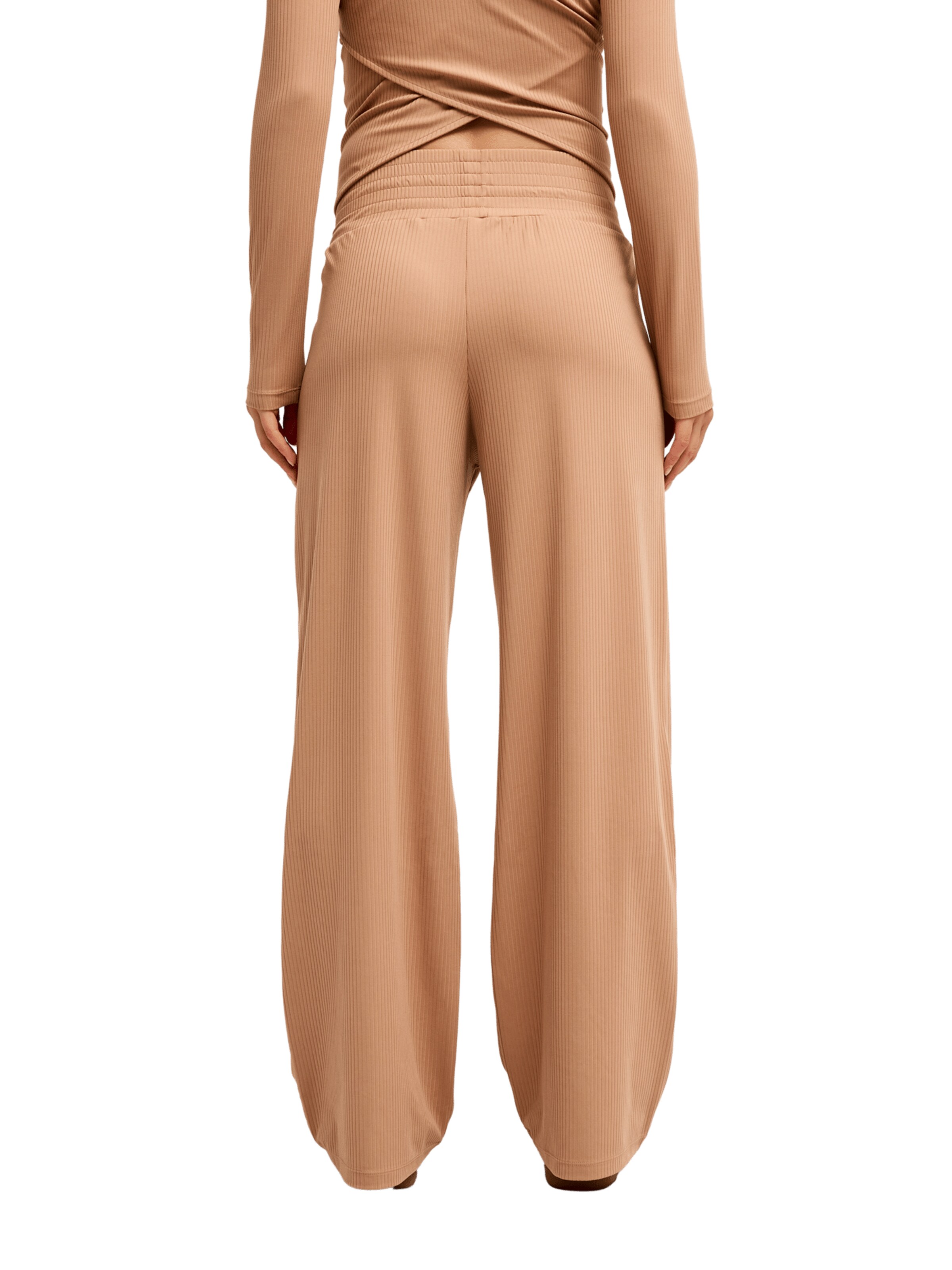 ROXY Wide leg Pants 'Rise & Vibe' in Brown