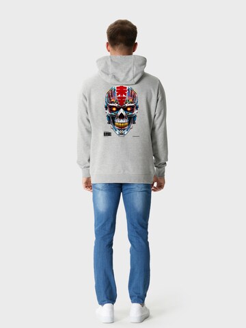Oldskull Sweatshirt 'Xtreme Vivid Skull' in Grau
