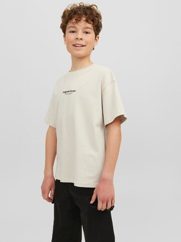 Jack & Jones Junior Shirt 'Vesterbro' in Beige: front