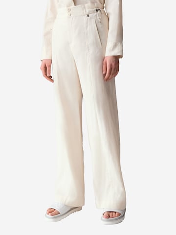 BOGNER Wide leg Pants 'Rebel' in White: front