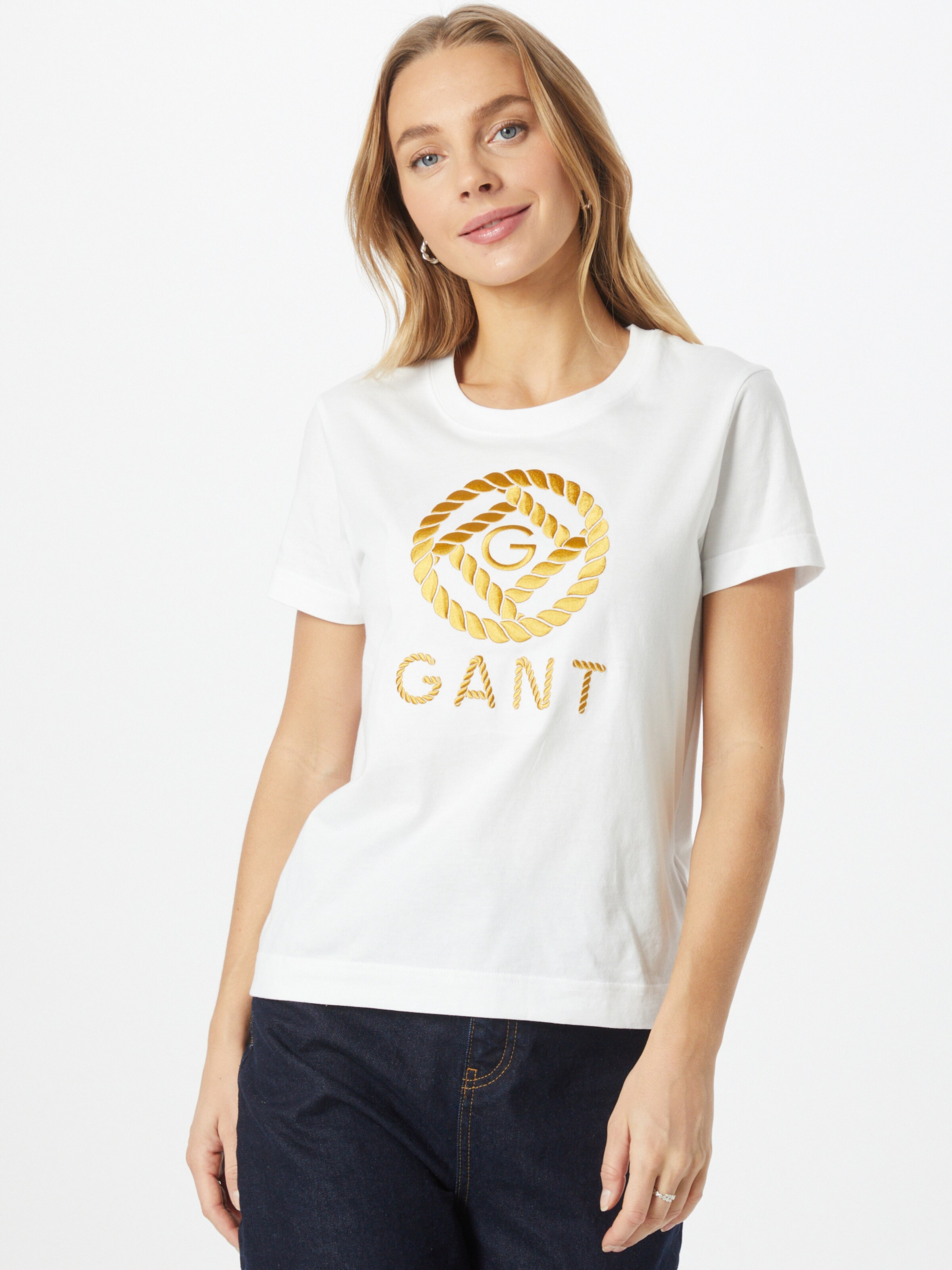 Frauen Shirts & Tops GANT T-Shirt in Weiß - LS59961 Frauen Shirts & Tops GANT T-Shirt in Weiß - LS59961