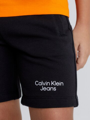 juoda Calvin Klein Jeans Standartinis Kelnės