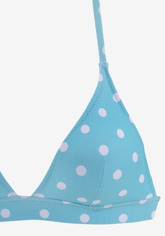 LASCANA Trikotni nedrčki Bikini | modra barva