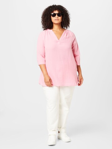 Camicia da donna 'MELODY' di Zizzi in rosa