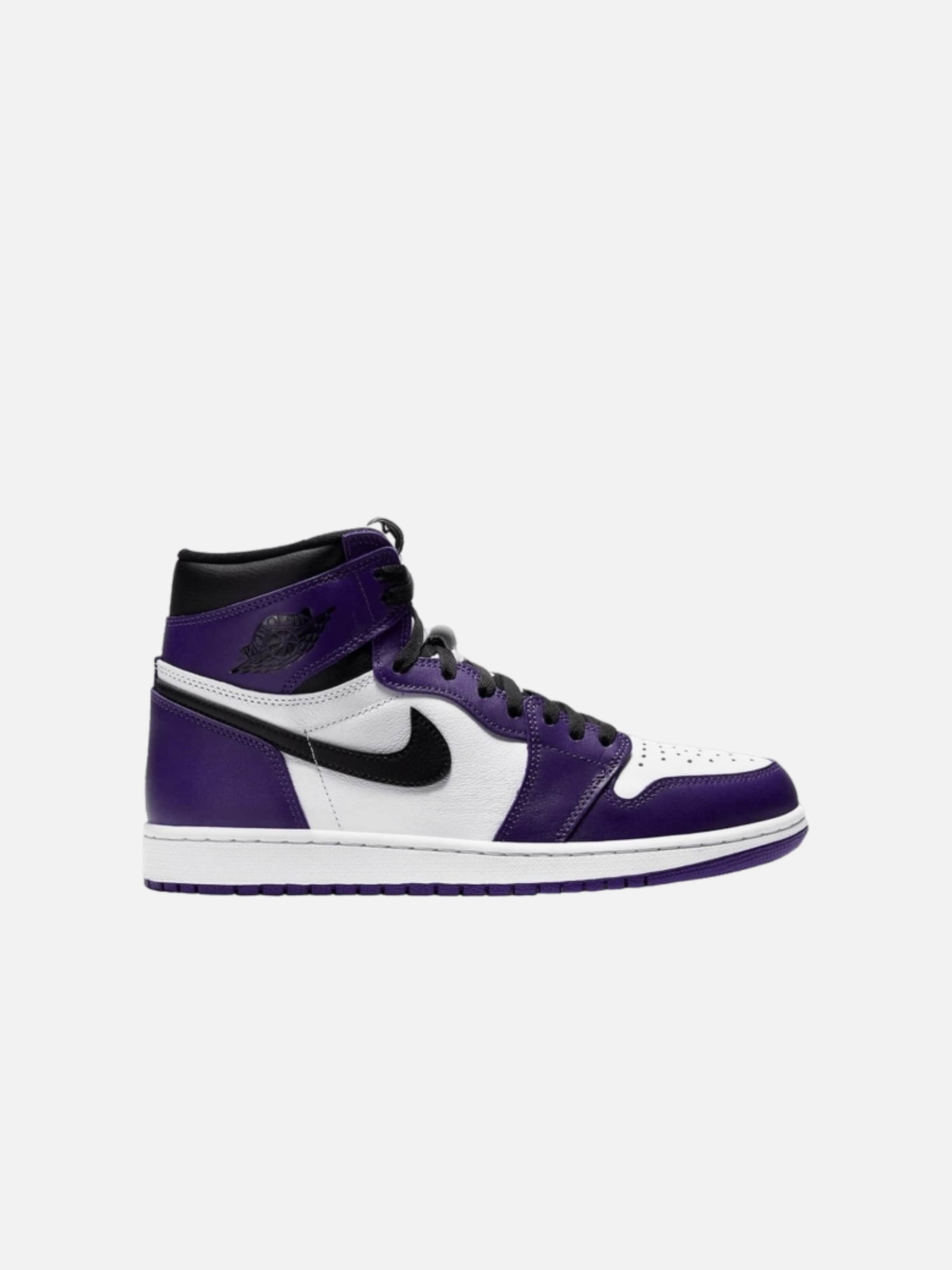 Sneaker alta 'Air 1 Retro High OG Court' di Jordan in lilla: frontale