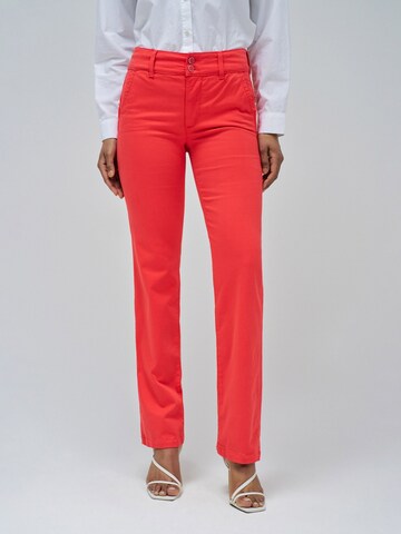 Salsa Jeans Regular Chino trousers 'Secret' in Red: front