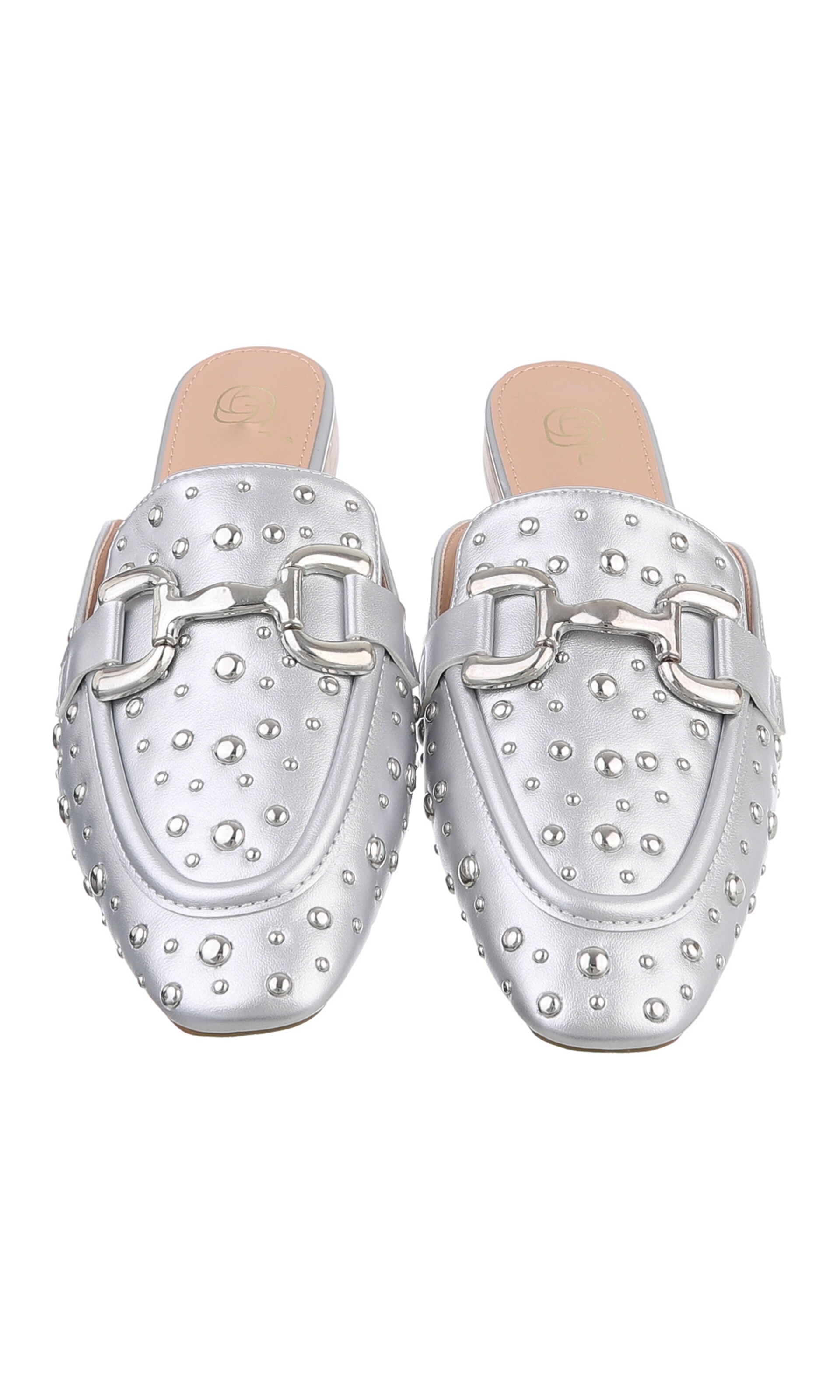 Ital-Design Pantolette in Silber