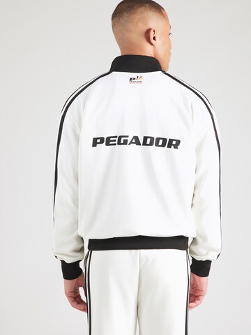 Veste de survêtement 'DÜSSELDORF' Pegador en blanc : devant