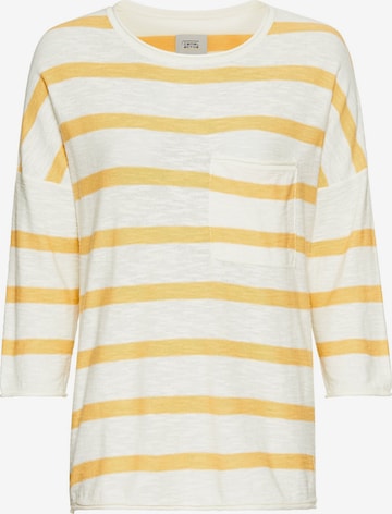 CAMEL ACTIVE Rundhals Pullover aus Baumwolle in Orange: Vorderseite