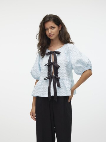 VERO MODA Bluse in Blau