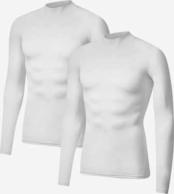 DANISH ENDURANCE Functioneel shirt ' Compression LS ' in Wit: voorkant