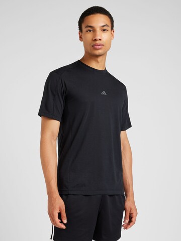ADIDAS PERFORMANCE Funktionsshirt in Schwarz: Vorderseite