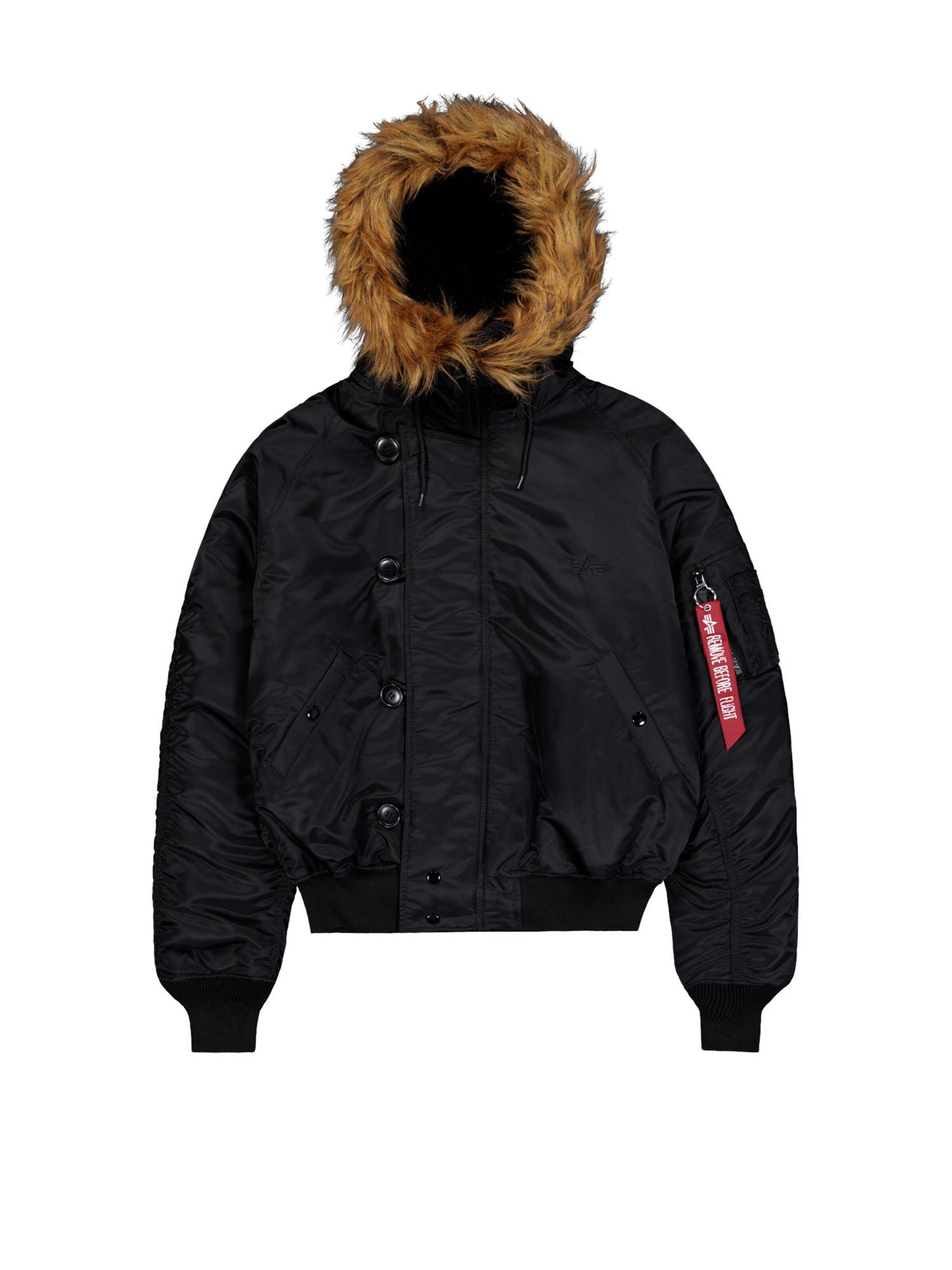 ALPHA INDUSTRIES Winterjacke 'N2B'‌‌‌‌‌‌‌ in Schwarz: Vorderseite