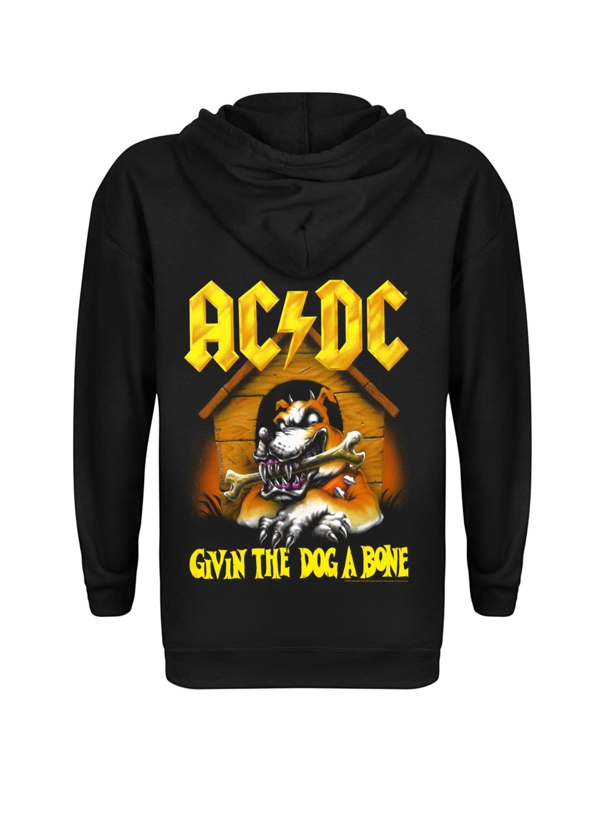 AC/DC Sweatshirt 'Ac/dc Giving the Dog a Bone' in Black