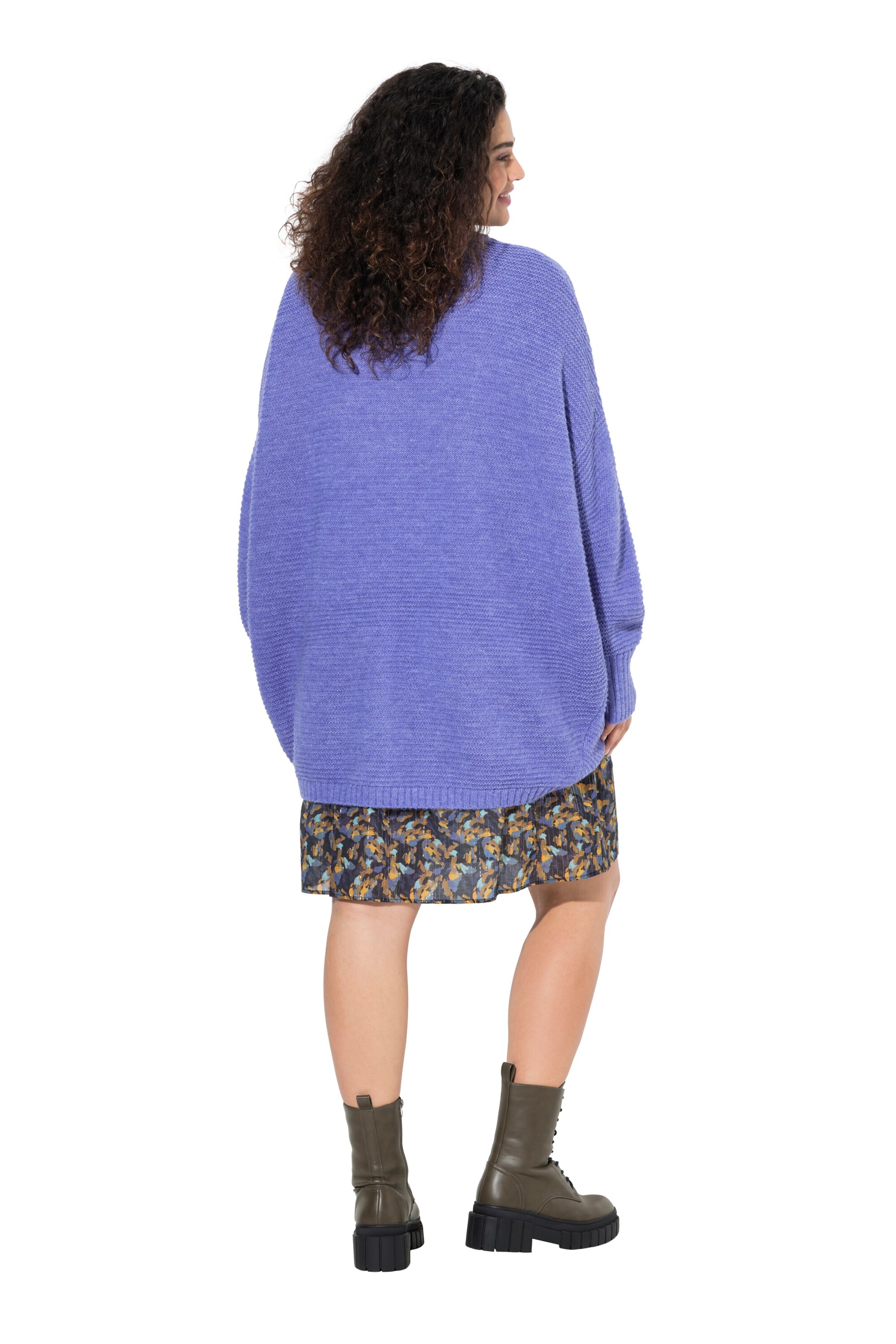 Ulla Popken Knit cardigan in Purple