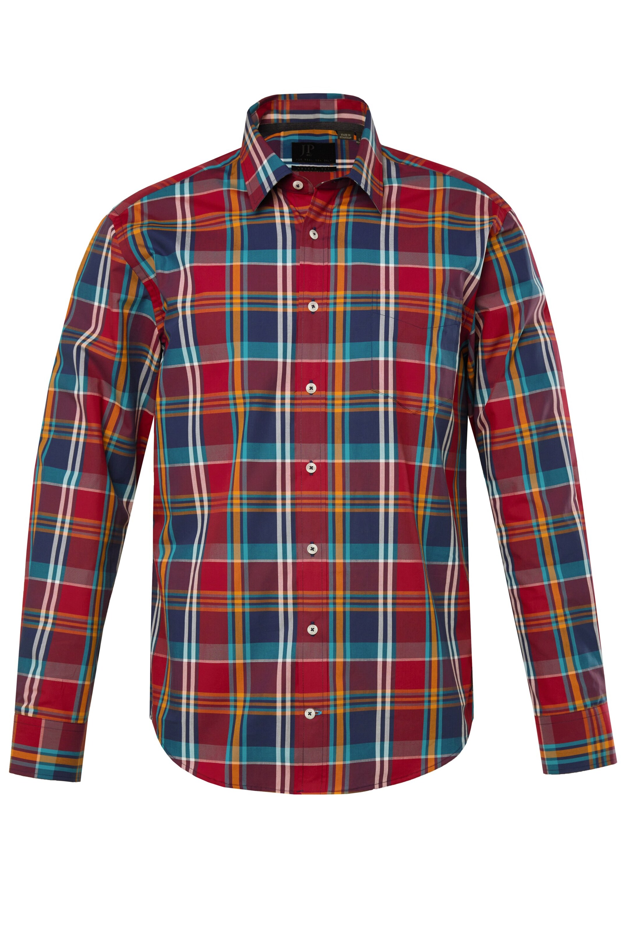 JP1880 Regular fit Overhemd in Gemengde kleuren: voorkant