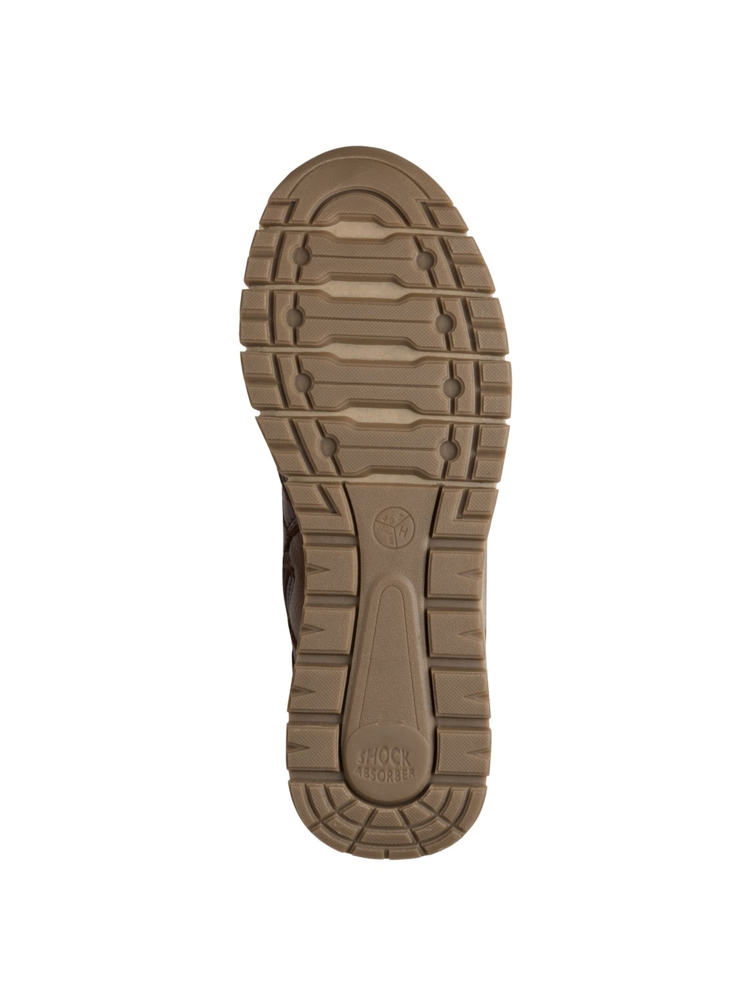 JANA Lace-up bootie in Brown