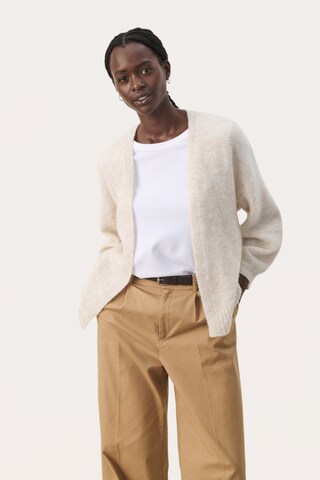 Part Two Gebreid vest 'Rastina' in Beige: voorkant