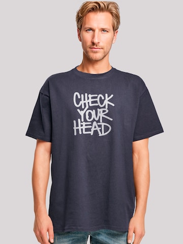 T-Shirt 'The Beastie Boys Check Your Head' F4NT4STIC en bleu : devant