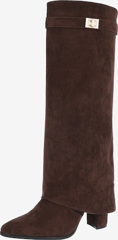 Ital-Design Stiefel in Braun: Vorderseite