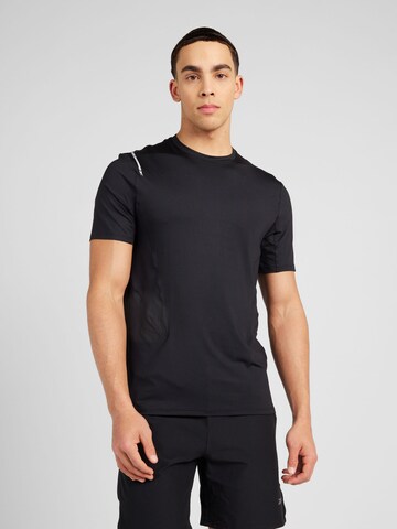 T-Shirt fonctionnel Reebok en noir : devant