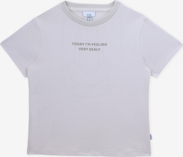 T-Shirt 'I am a Walrus' KNOT en blanc : devant