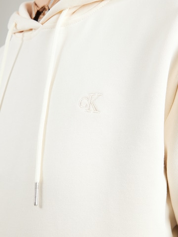 Calvin Klein Jeans Mikina – bílá