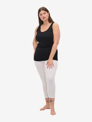 Zizzi Skinny Leggings in Weiß: predná strana