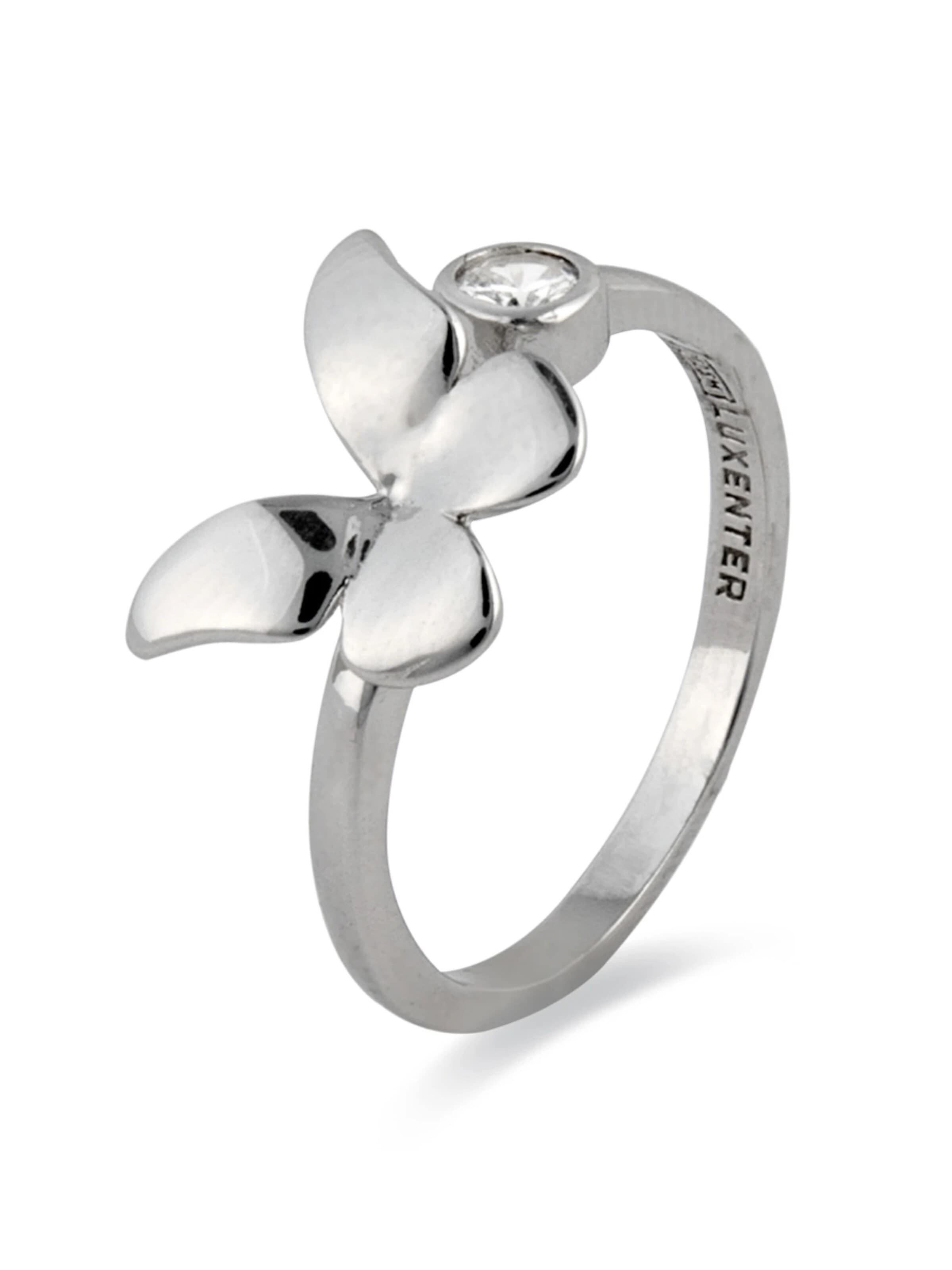 Luxenter - Anillo 'Azayn' en plata: frente