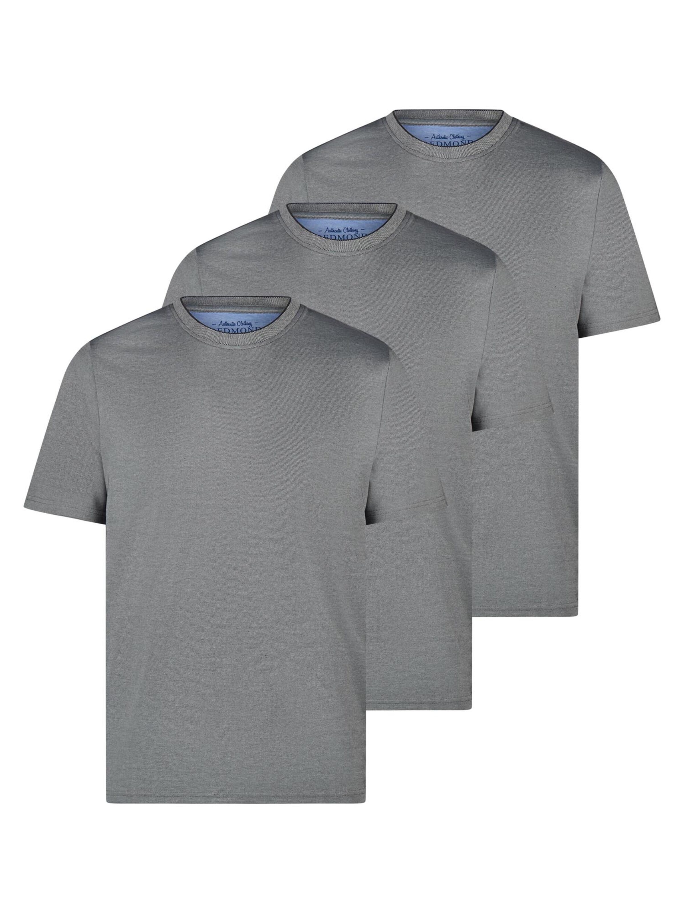 redmond Shirt 'Basic' in Grey: front