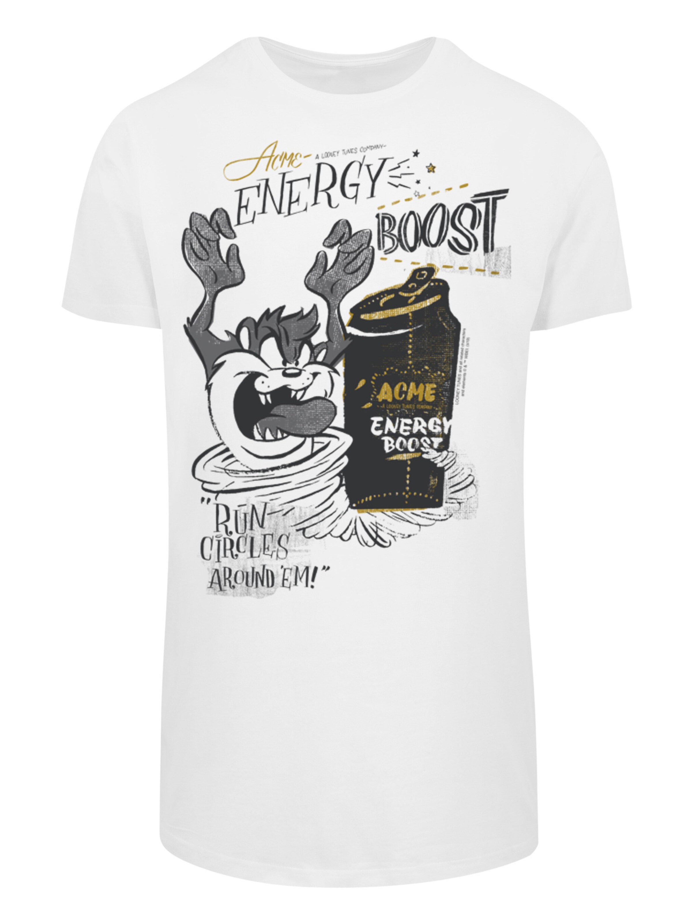 F4NT4STIC Shirt 'Energy Boost' in White: front