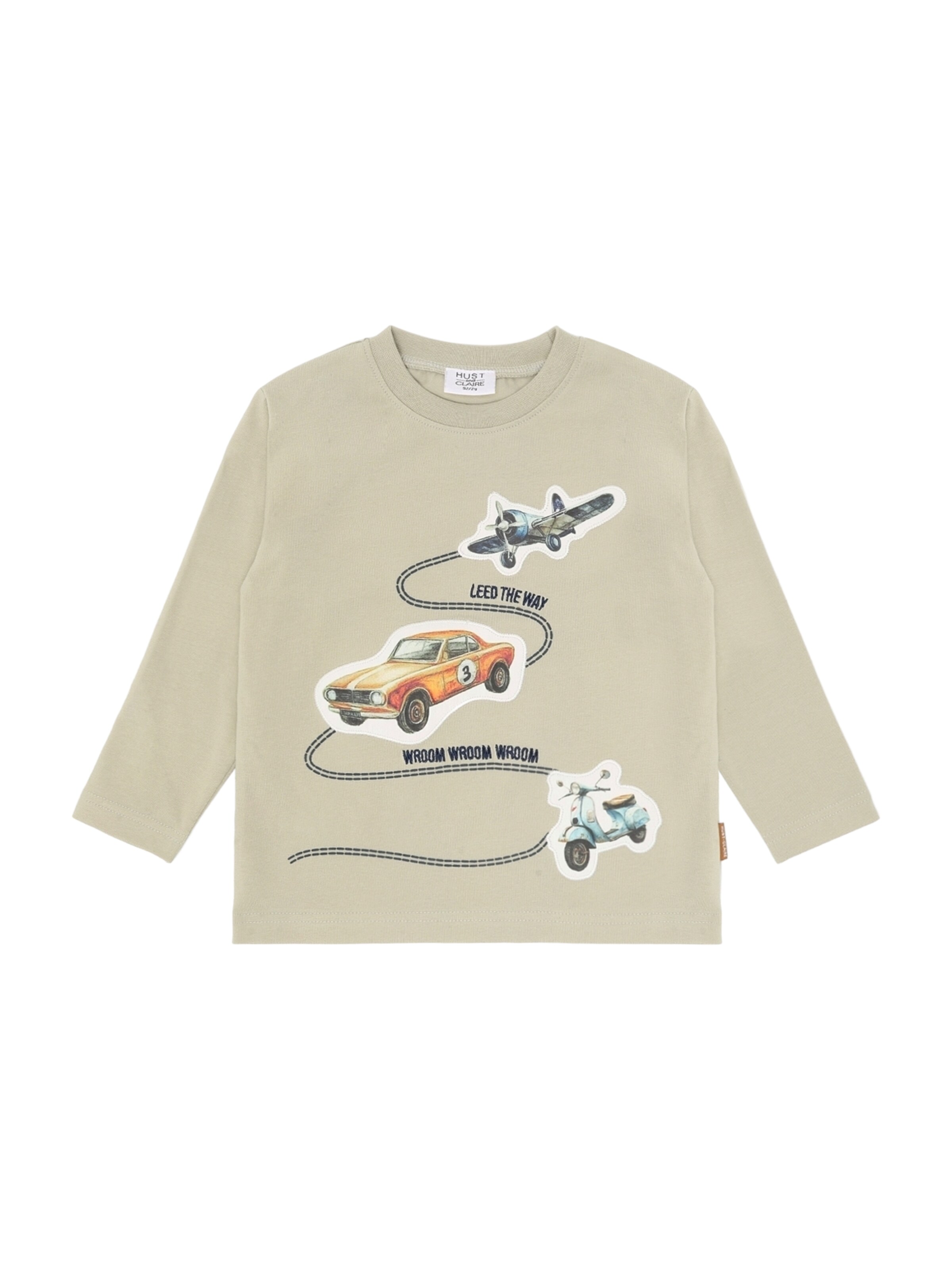 Hust & Claire Shirt 'Anton Retro Road' in de kleur Donkerblauw / Pastelgroen / Oranje / Wit, Productweergave