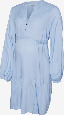 Robe-chemise 'MERCY LIA' MAMALICIOUS en bleu : devant