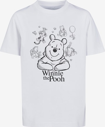 F4NT4STIC Shirt 'Disney Winnie The Pooh Collage' in White: front