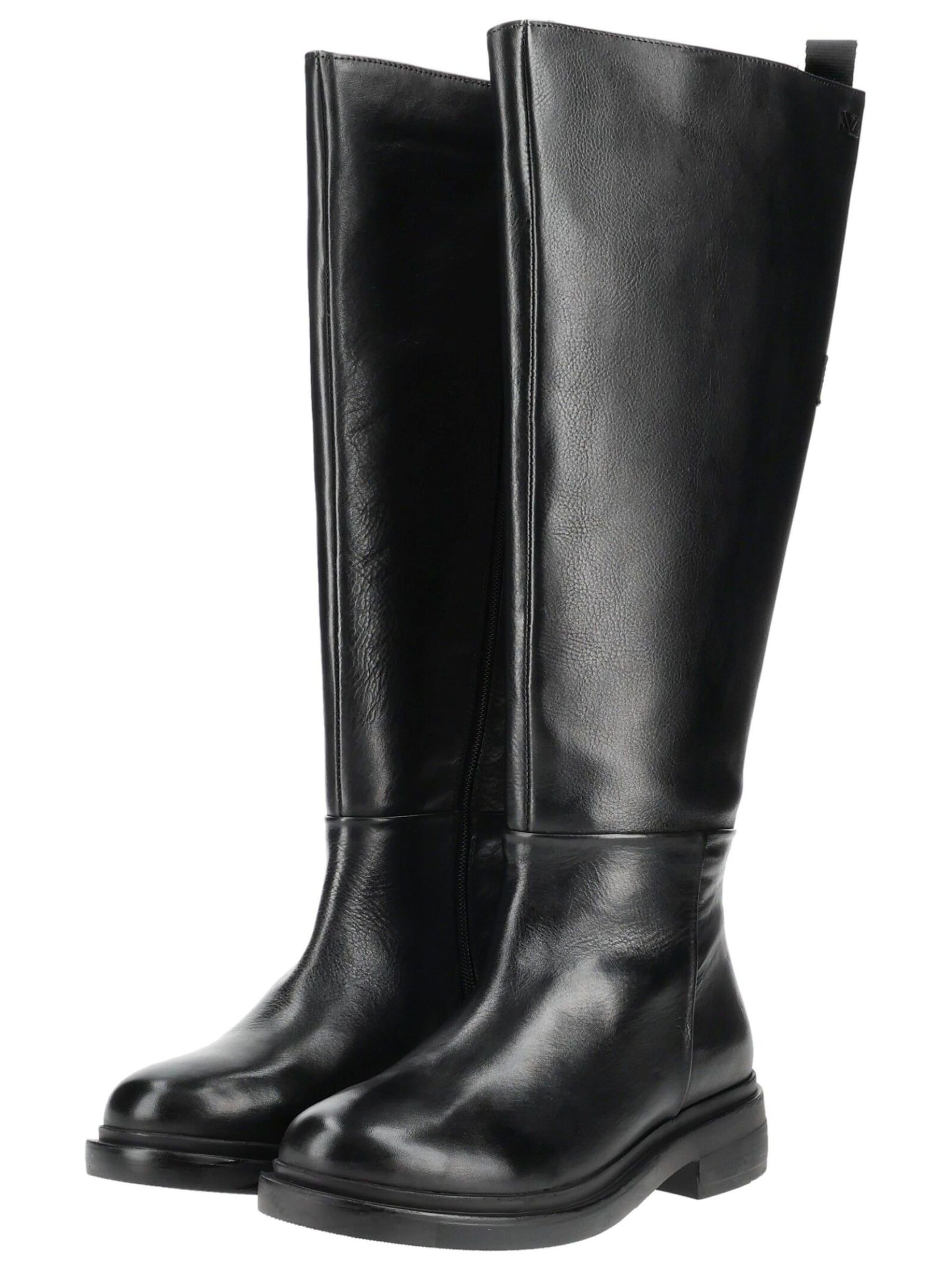 LAZAMANI Boots in Black: front