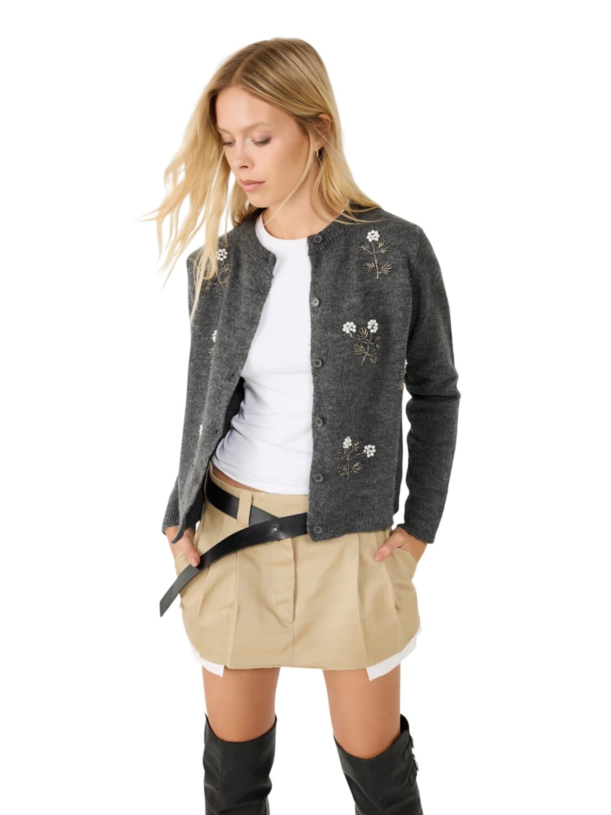 No Matter What Strickjacke‌‌‌‌‌‌ in Grau