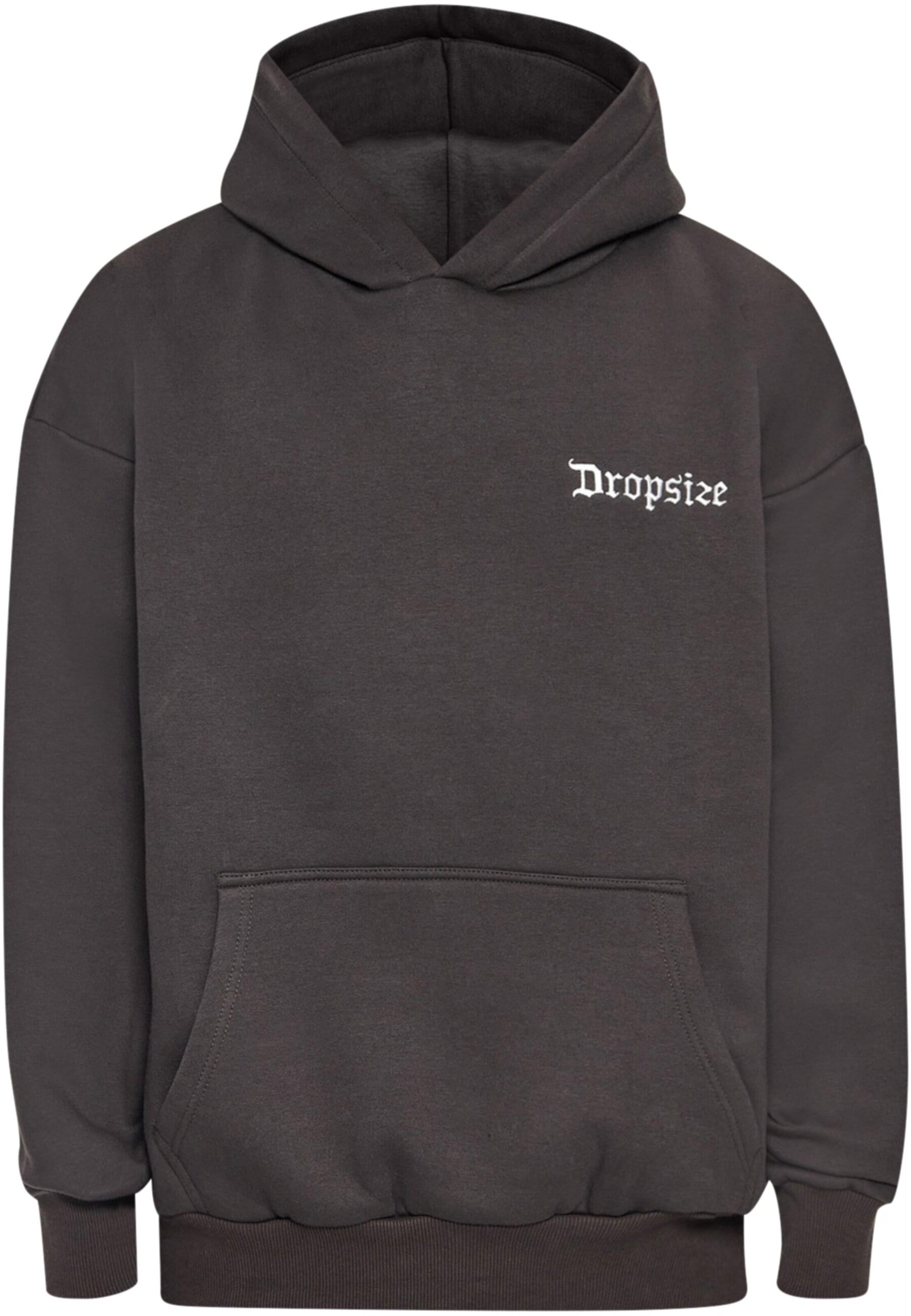 Dropsize Sweatshirt in Schwarz: Vorderseite