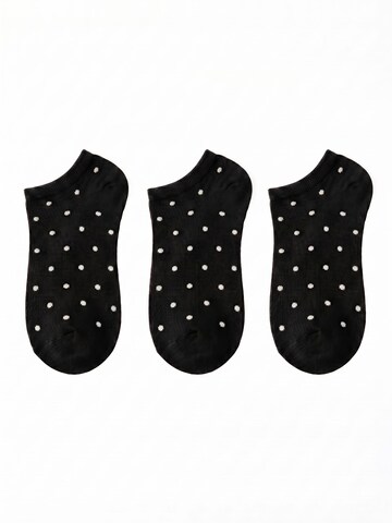 Millo Socken 'Happy Dots'‌‌‌‌‌‌‌‌ in Schwarz: Vorderseite