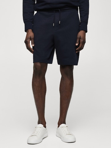 MANGO MAN Normální Kalhoty – modrá: přední strana