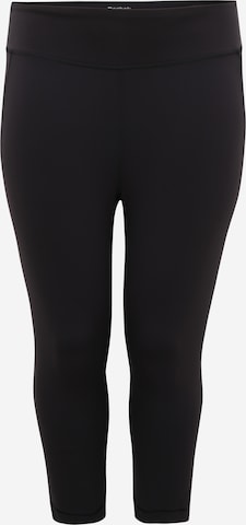 Reebok Skinny Workout Pants 'TS LUX' in Black: front