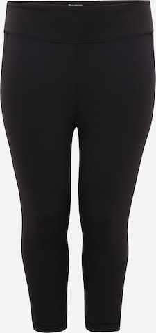 Skinny Pantalon de sport 'TS LUX' Reebok en noir : devant