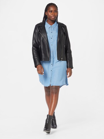 Vero Moda Curve Shirt Dress 'Sila' in Blue