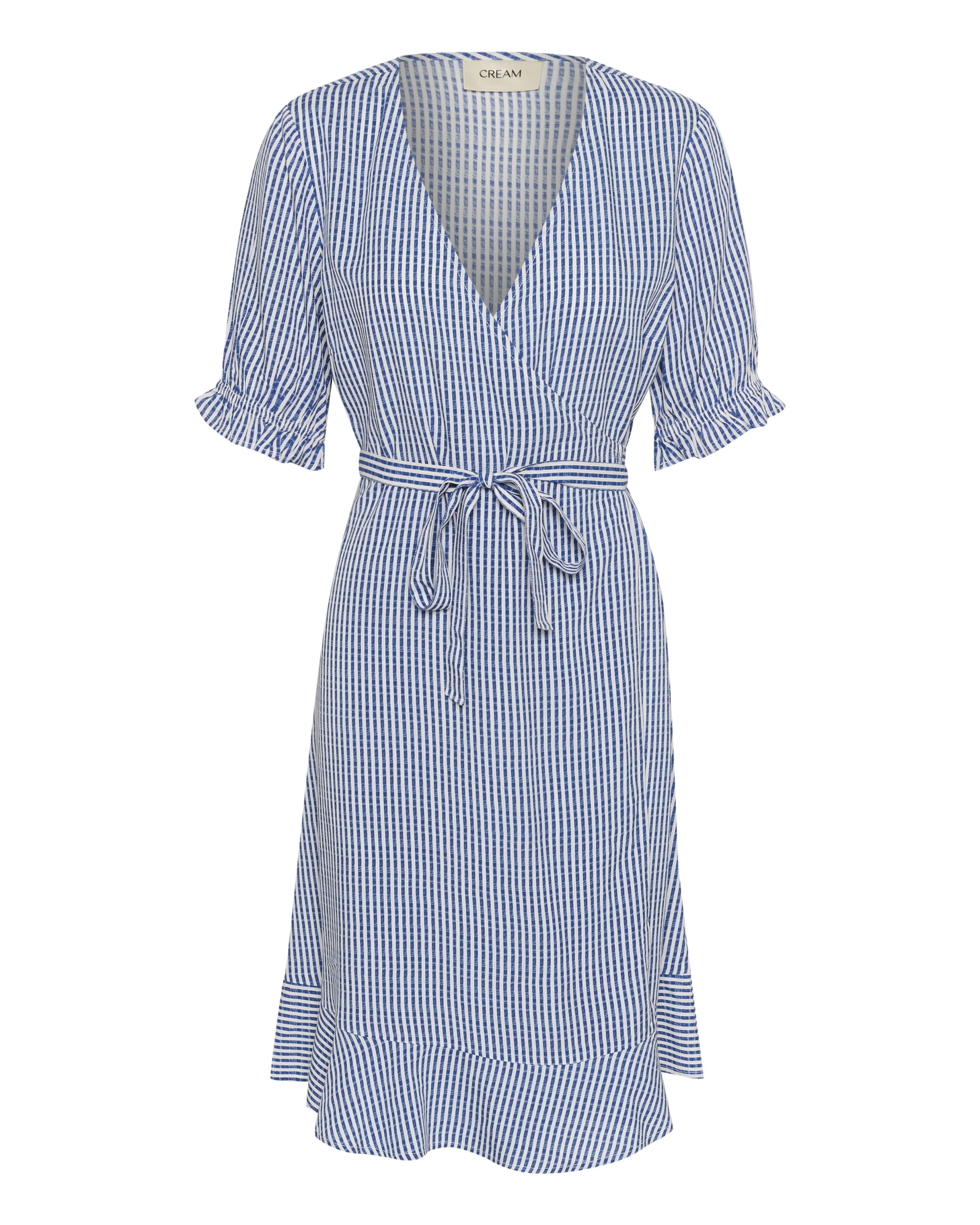 Robe 'Tiah' Cream en bleu : devant