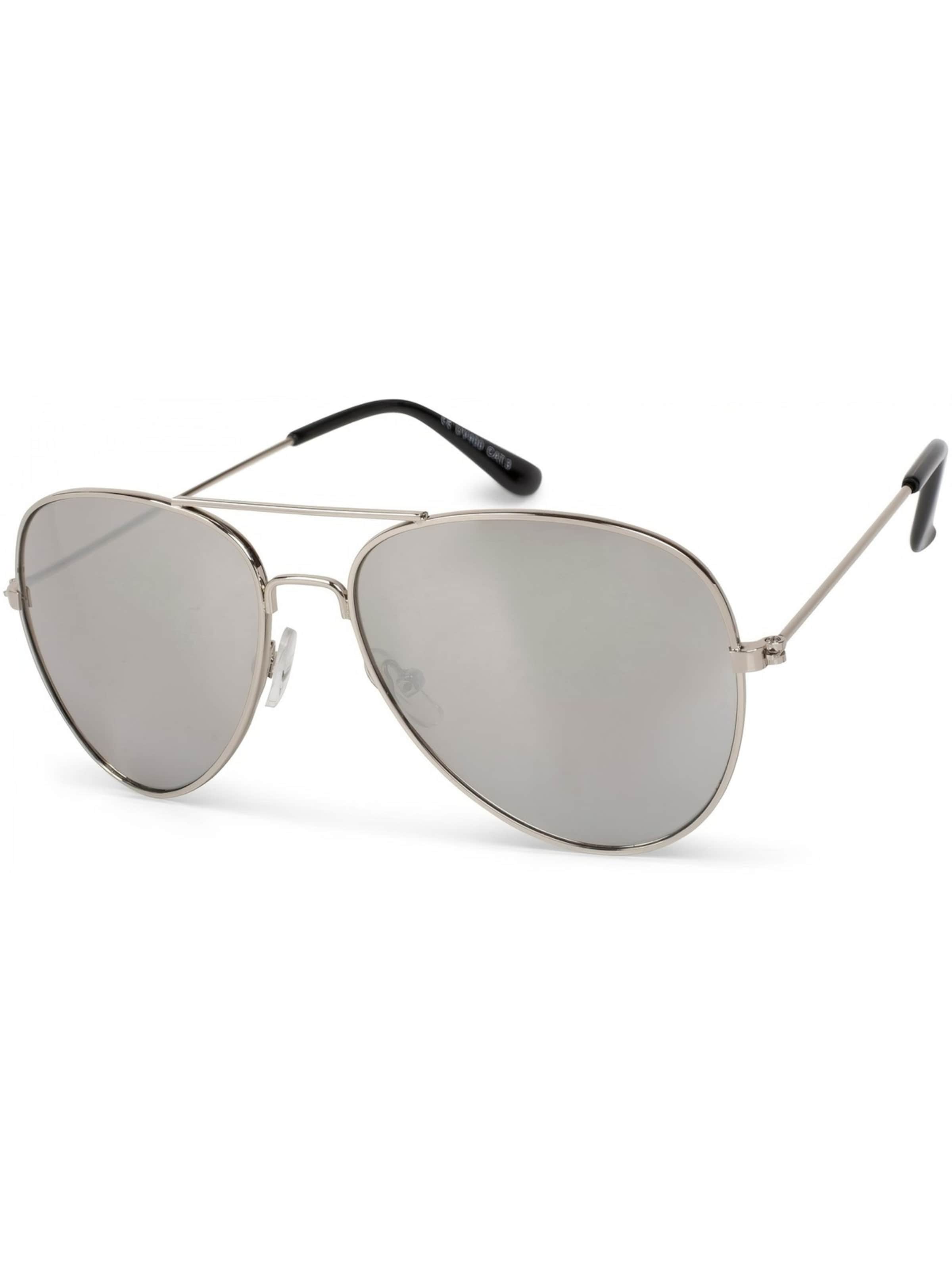 styleBREAKER Sonnenbrille 'Kinder Pilotenbrille 4 bis 10 Jahre'‌‌ in Silber: Vorderseite