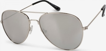 styleBREAKER Sonnenbrille 'Kinder Pilotenbrille 4 bis 10 Jahre' in Silber: Vorderseite