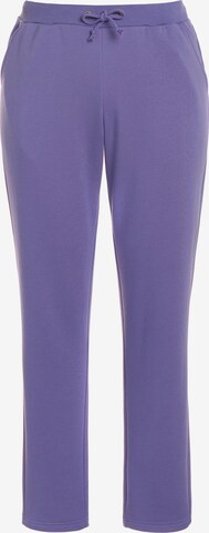 Ulla Popken Pants in Purple: front